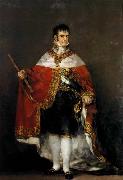 King Ferdinand VII with Royal Mantle Francisco de Goya